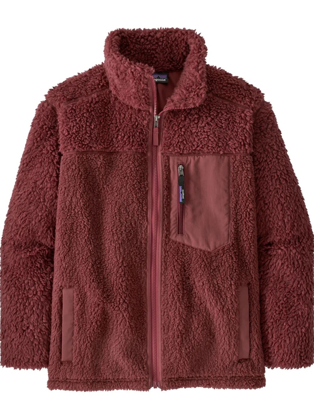 Patagonia Pile Fleece Teddy Jacket - Burgundy